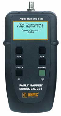 AEMC CA7024 Fault Mapper Cable Length/Fault Tester with Alpha-Numeric TDR
