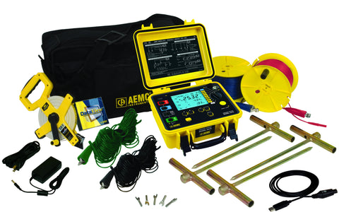 AEMC 6472 Multi-Function Ground Resistance Tester Kit - 150ft