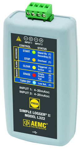 AEMC L322 4 to 20mA Logger