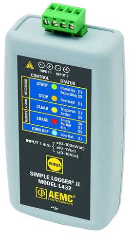 AEMC L432 DC Voltage Logger