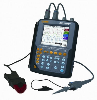 AEMC OX7104III Hand-Held 4 Channel Color Oscilloscope - 100MHz