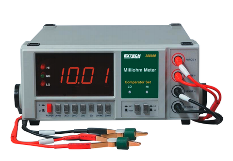 Extech 380562 High Resolution Precision Milliohm Meter (220VAC)