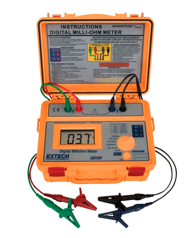 Extech 380580 Battery Powered Milliohm Meter