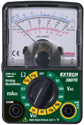 Extech 38070 Compact Analog MultiMeter
