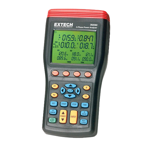 Extech 382090 1000A 3-Phase Power Analyzer/Datalogger (60 Hz)