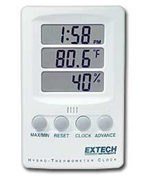 Extech 445702 Hygro-Thermometer Clock