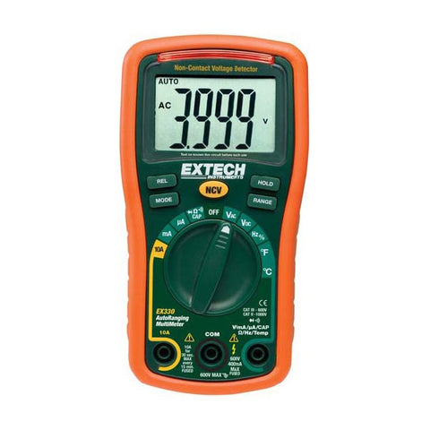 Extech EX320 8 Function Mini MultiMeter + Non-Contact Voltage Detector
