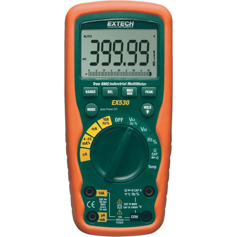 Extech EX530-KIT Industrial MultiMeter Test Kit with Voltage Detector