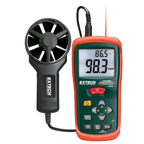 Extech HD300 CFM/CMM Thermo-Anemometer with built-in InfaRed Thermometer