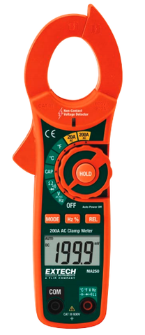 Extech MA250 200A AC Clamp Meter + NCV