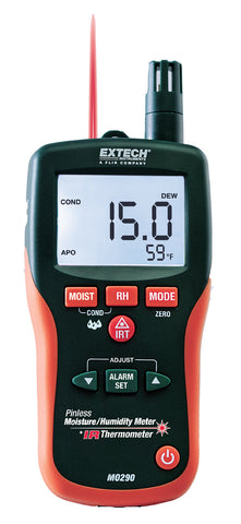 Extech MO290 Pinless Moisture Psychrometers + IR