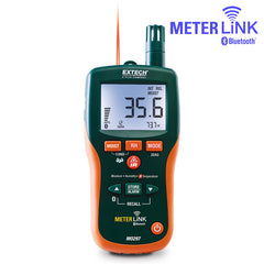 Extech MO297 Pinless Moisture Psychrometer with IR Thermometer and Bluetooth MeterLink