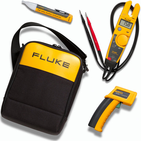 Fluke T5-600/62/1AC IR Thermometer, Electrical Tester and Voltage Detector Kit