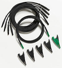 Fluke TLS430 - Test Leads and Alligator Clips (4 black, 1 green)